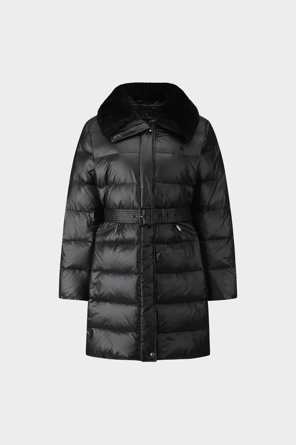 [여성] 벨티드 다운코트 (블랙)는 겨울철 출근룩과 모임룩에 모두 어울리는 베이직하고 클래식한 스타일의 롱 기장 다운 코트입니다. 부드러운 나일론 소재와 두꺼운 두께감으로 보온성과 방풍 기능을 갖춰 추운 날씨에도 따뜻하게 착용할 수 있습니다. 허리 벨티드 디테일이 여성스러운 실루엣을 연출하며, 긴 소매와 버튼 여밈 방식으로 디자인되었습니다. 안감은 패딩 처리되었으며, 퍼 카라가 고급스러움을 더합니다. 미니멀한 디자인으로 다양한 룩에 매치하기 용이합니다.
