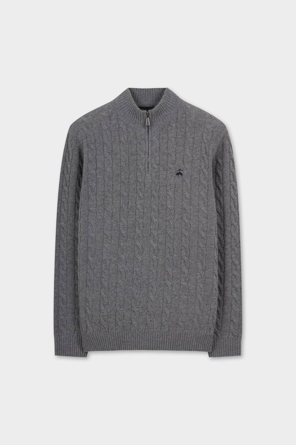 온라인 전용 [Online Exclusive] 반집업 케이블 스웨터 (그레이)는 남성용 니트/스웨터입니다. 클래식하고 베이직한 스타일로, 가을과 겨울에 착용하기 좋습니다. 부드러운 울 소재에 두꺼운 두께감으로 따뜻함을 더하며, 레귤러핏과 반집업 네크라인이 편안한 착용감을 선사합니다. 케이블 패턴과 긴소매 디자인으로, 출근룩 및 비즈니스 캐주얼에 활용하기 좋습니다.
