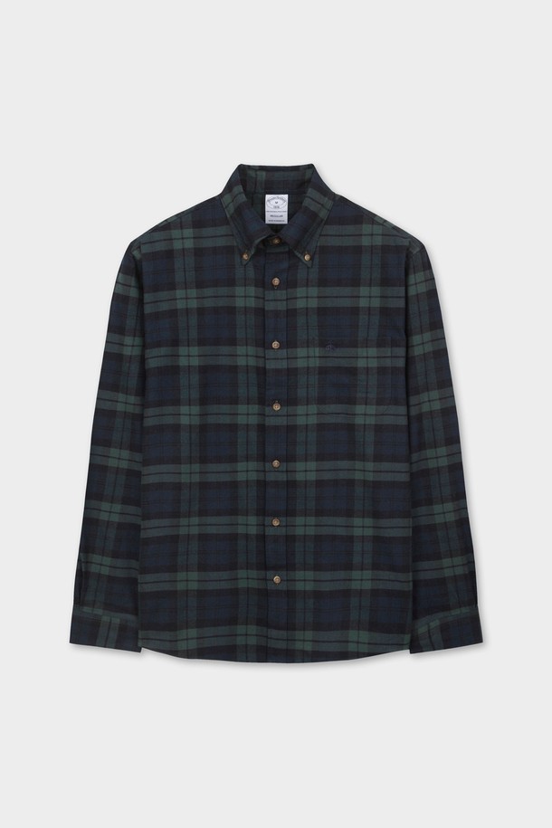 **플란넬 체크 셔츠 (멀티) (BBTHMFF401)**

부드러운 촉감의 면 소재 플란넬 체크 셔츠입니다. 가을, 겨울 시즌에 어울리는 두꺼운 두께감으로 보온성을 더했습니다. 클래식과 캐주얼 스타일을 아우르며, 일상, 출근룩, 모임룩 등 다양한 TPO에 활용하기 좋습니다. 스코틀랜드 타탄 체크 패턴과 1900년대 시그니처 버튼다운 칼라가 특징이며, 멀티, 딥블루, 그린, 블랙 등 다채로운 색상으로 만나보세요. 레귤러핏으로 편안하게 착용할 수 있는 긴소매 셔츠입니다.
