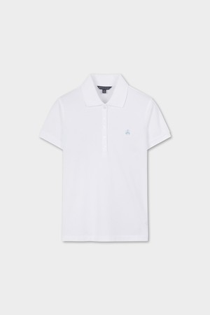 [여성] 코튼 피케 숏슬리브 폴로 (화이트) (BBNTWF9226AFM)