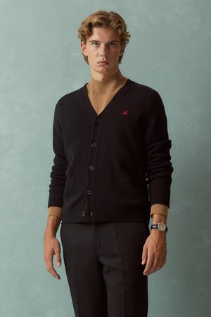 울 가디건 (블랙) (BBWCMBF405)