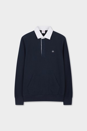 솔리드 포켓 럭비 셔츠 (네이비) (BBNTMNF301)