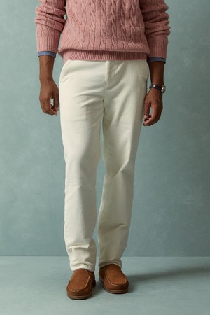 슬림핏 8W 스트레치 코듀로이 팬츠 (아이보리) (BBPCMNF403)