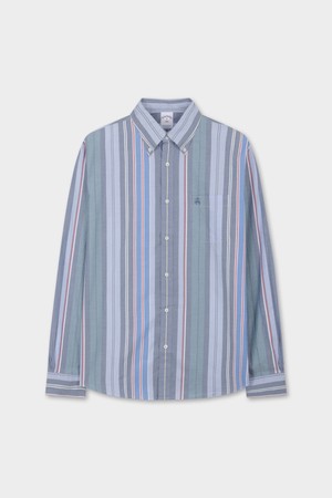 프라이데이 포플린 패턴 스트라이프 셔츠 (멀티) (BBTHMFF304)