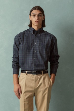 프라이데이 포플린 블랙와치 체크 셔츠 (멀티) (BBTHMFF303)