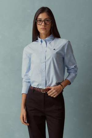 [여성] 코튼 릴렉스 셔츠 (블루) (BBTHWBF301)