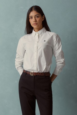 [여성] 코튼 릴렉스 셔츠 (화이트) (BBTHWBF301)