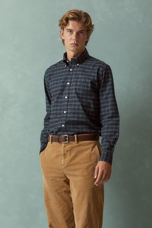 논아이론 옥스포드 체크 셔츠 (멀티) (BBTHMMF301)