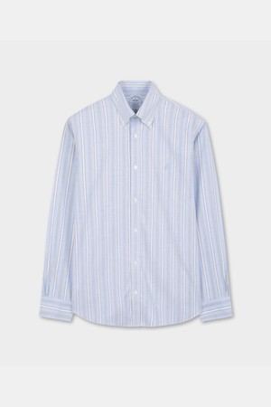 논아이론 옥스포드 스트라이프 셔츠 (블루) (BBTHMMF301)