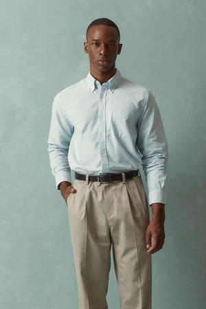 프라이데이 옥스포드 캔디 스트라이프 셔츠 (그린) (BBTHMMF304)