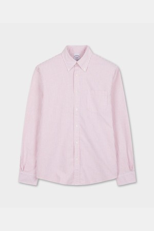 프라이데이 옥스포드 캔디 스트라이프 셔츠 (레드) (BBTHMMF304)