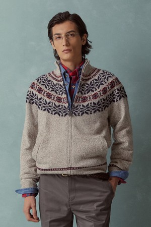 울 페어아일 풀집 가디건 (멀티) (BBWCMMF402)