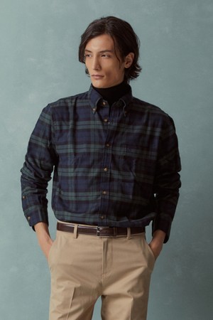 플란넬 체크 셔츠 (멀티) (BBTHMFF401)