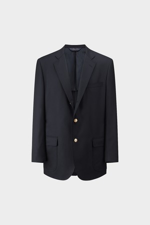 트레디셔널핏 싱글 3버튼 금장 색 블레이저 (네이비) (BBJBMNZ502)