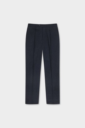 코튼 플란넬 헤링본 트라우저 (네이비) (BBPCMNF406)