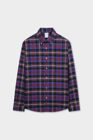 소멜로스 플란넬 체크 셔츠 (블루) (BBTHMMF401)