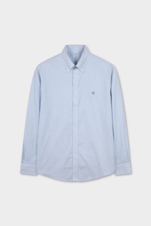 논아이론 옥스포드 캔디 스트라이프 셔츠 (블루) (BBTHMFF302)