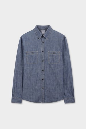 샴브레이 워크셔츠 (인디고) (BBTHMMF308)