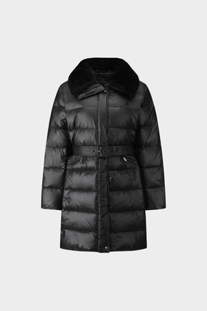 [여성] 벨티드 다운코트 (블랙) (BBOPWBF404)