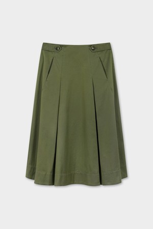 [여성] 코튼 트윌 스커트 (올리브) (BBKZWFF301)