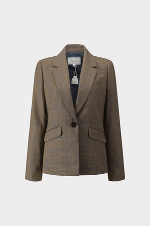 [여성] 울 체크 재킷 (베이지) (BBJSWFF301)