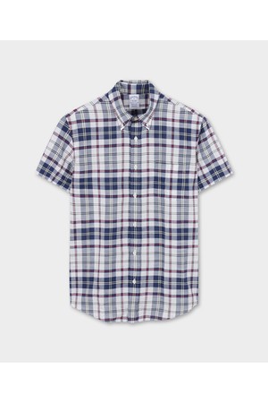 마드라스 반팔 셔츠(아이보리) (BBTPMM79137FM)