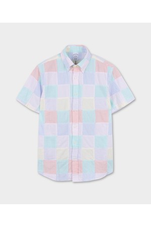 마드라스 캔디 스트라이프 반팔 셔츠 (멀티) (BBTPMM79007FM)