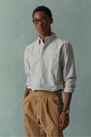 프라이데이 옥스포드 캔디 스트라이프 셔츠 (블랙) (BBTHMMG102)