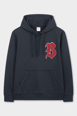 B심볼 후드티셔츠 (네이비) (BBNHMBG101)