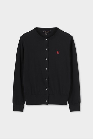 [여성] 코튼 라운드 가디건 (블랙) (BBWCWBG102)