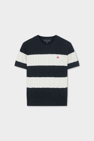 [여성] 코튼 케이블 풀오버 반팔 (멀티) (BBWRWBZ201)