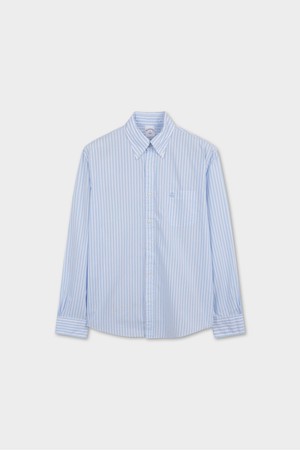 프라이데이 포플린 뱅갈 스트라이프 셔츠 (라이트블루) (BBTHMMG107)
