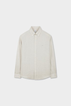 베어드 맥넛 아이리쉬 린넨 로고 셔츠 (베이지) (BBTHMMG201)