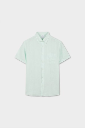 린넨 솔리드 반팔 셔츠 (민트) (BBTPMFG202)