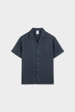 베어드 맥넛 아이리쉬 린넨 캠프 셔츠 (네이비) (BBTPMMG202)