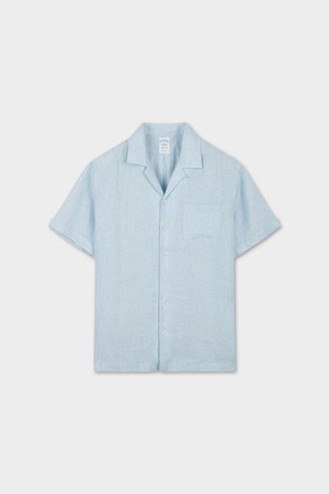 베어드 맥넛 아이리쉬 린넨 캠프 셔츠 (블루) (BBTPMMG202)