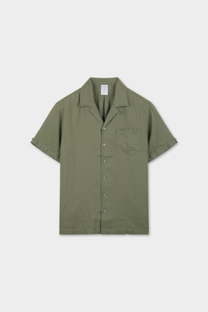 베어드 맥넛 아이리쉬 린넨 캠프 셔츠 (올리브) (BBTPMMG202)