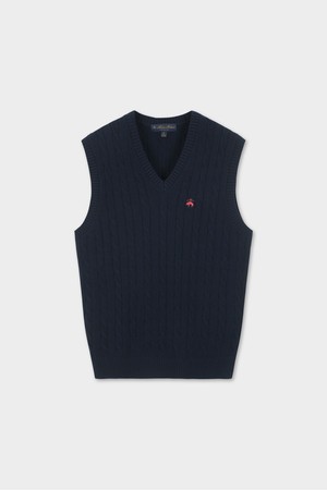 코튼 케이블 베스트 (다크네이비) (BBWVMBG105)