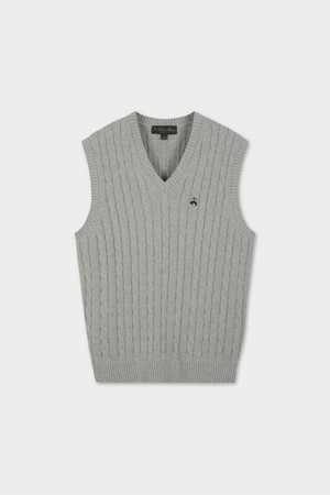 코튼 케이블 베스트 (그레이) (BBWVMBG105)