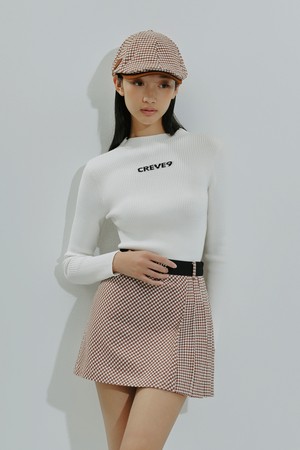 믹스매치 밴딩 스커트CM_CAMEL-a