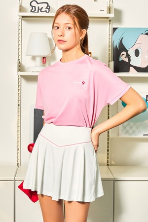 트리코트 플레어 스커트WH-a