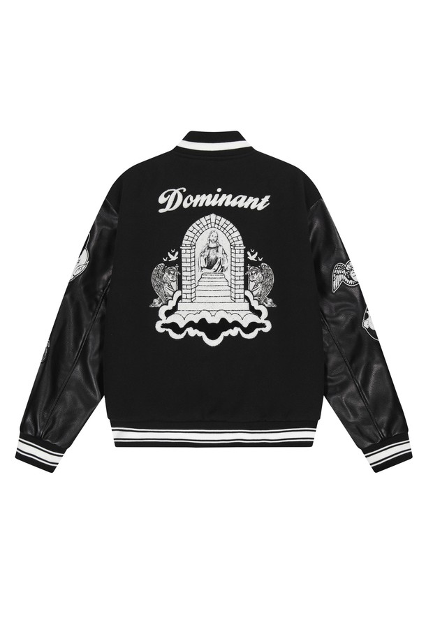 DOMINANT - 자켓 - C.O.H.E Varsity Jacket_Black