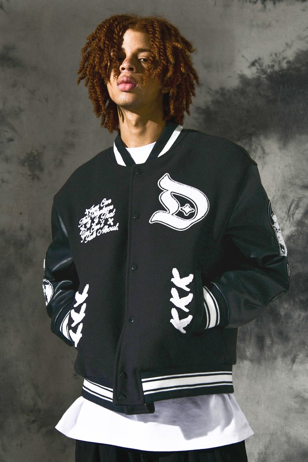 DOMINANT - 자켓 - C.O.H.E Varsity Jacket_Black