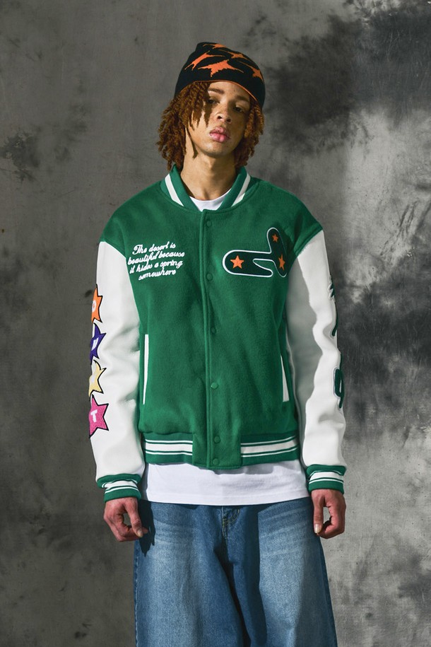 DOMINANT - 자켓 - Cactus Varsity Jacket_Green