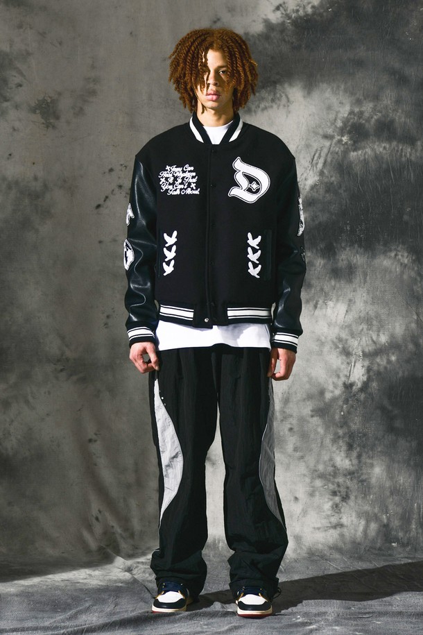 DOMINANT - 자켓 - C.O.H.E Varsity Jacket_Black