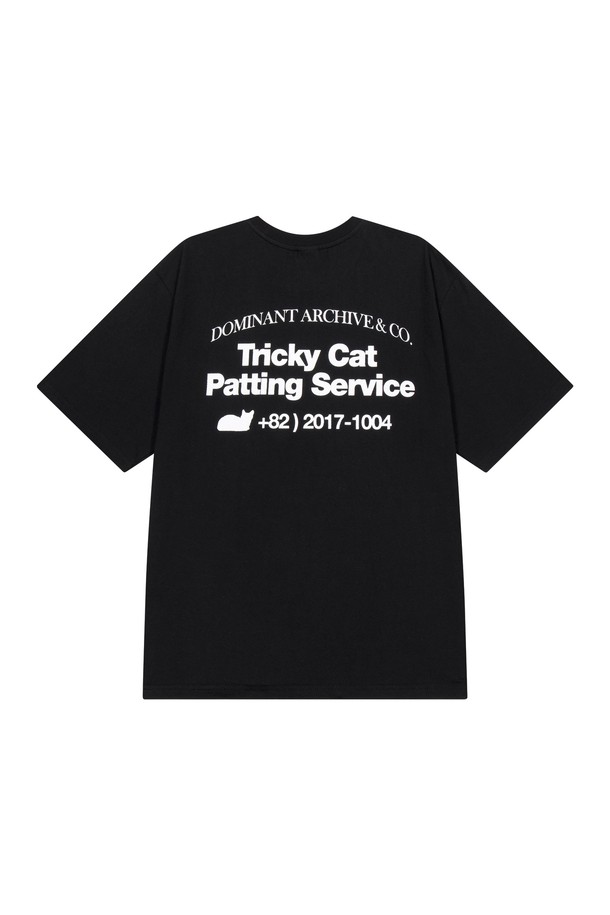 DOMINANT - 반팔티셔츠 - TRICKY CAT PATTING SERVIE T-SHIRTS