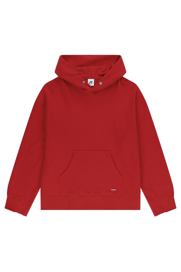 DOMINANT - 긴소매 티셔츠 - Small Logo Hoodie Red