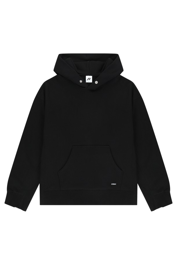 DOMINANT - 긴소매 티셔츠 - Small Logo Hoodie Black