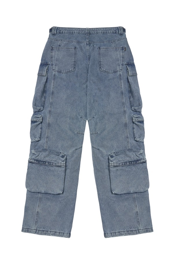 DOMINANT - 데님 - Denim Ten pocket cargo pants_Blue