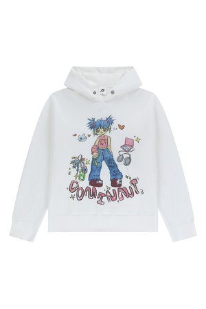 Keyring Girl Hoodie White